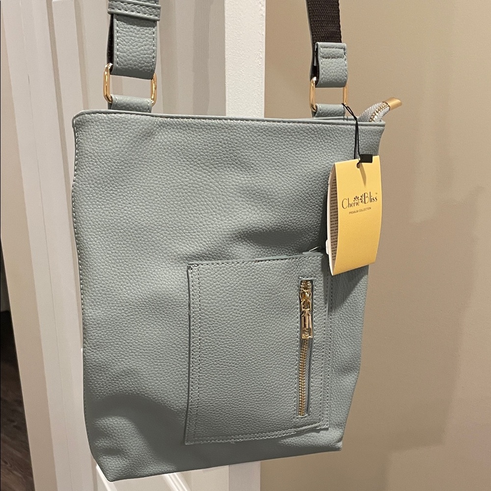 Elegant Blue Gray Women's Bag